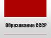 Образование СССР
