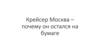 Крейсер Москва, почему он остался на бумаге