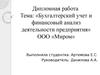 Бухгалтерский учет и финансовый анализ деятельности предприятия ООО «Миром»