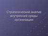 Стратегический анализ внутренней среды организации