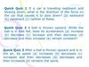 Quick Quiz Quick Quiz