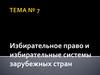 Избирательное право и избирательные системы зарубежных стран