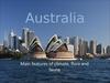 Australia. Main features of climate, flora and fauna