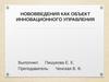 Нововведения как объект инновационного управления
