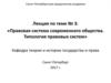 Правовая система современного общества. Типология правовых систем. (Лекция 3)