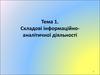 Складові інформаційно-аналітичної діяльності