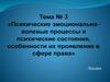 Психические эмоционально-волевые процессы и психические состояния, особенности их проявления в сфере права