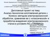 Анализ технологии изготовления детали « Колесо» методом электроэрозионной обработки