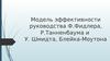 Модель эффективности руководства Ф.Фидлера, Р.Танненбаума и У. Шмидта, Блейка-Моутона