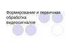 Формирование и первичная обработка видеосигналов