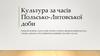 Культура за часів Польсько-Литовської доби