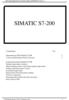 Программируемые контроллеры SIEMENS. Часть 2. SIMATIC S7-200