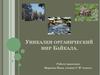 Уникален органический мир Байкала