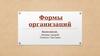 Формы организаций