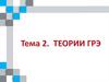 Государство в неоклассических теориях. Экономический либерализм.Теории ГРЭ. Тема 2