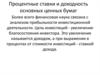 Процентные ставки и доходность основных ценных бумаг