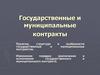 Государственные и муниципальные контракты