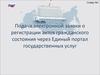 Подача электронной заявки о регистрации актов гражданского состояния через Единый портал государственных услуг
