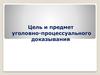 Цель и предмет уголовно-процессуального доказывания