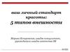 Ваш личный стандарт красоты: 5 типов внешности