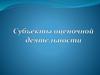 Субъекты оценочной деятельности