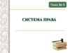 Система права. (Тема 5)