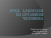 Вред алкоголя на организм человека