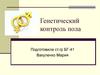 Генетический контроль пола