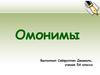 Омонимы