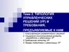Типология управленческих решений и требования, предъявляемые к ним