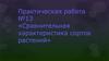 Сравнительная характеристика сортов растений. Сорта яблонь