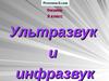 Ультразвук и инфразвук. (9 класс)