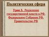 Разделение государственной власти в РФ. Федеральное Собрание РФ. Правительство РФ