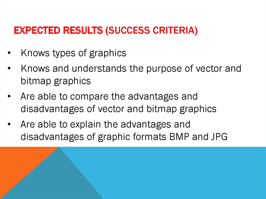 Expected results (Success criteria)