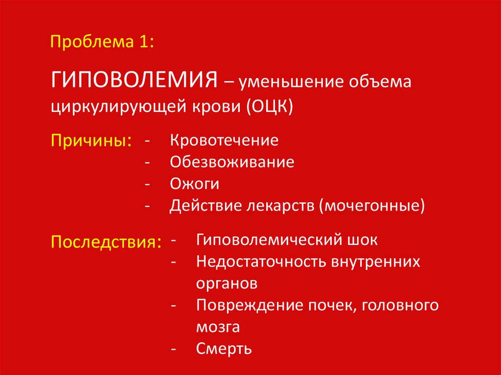 Гиповолемия – уменьшение объема циркулирующей крови (ОЦК) - online ...