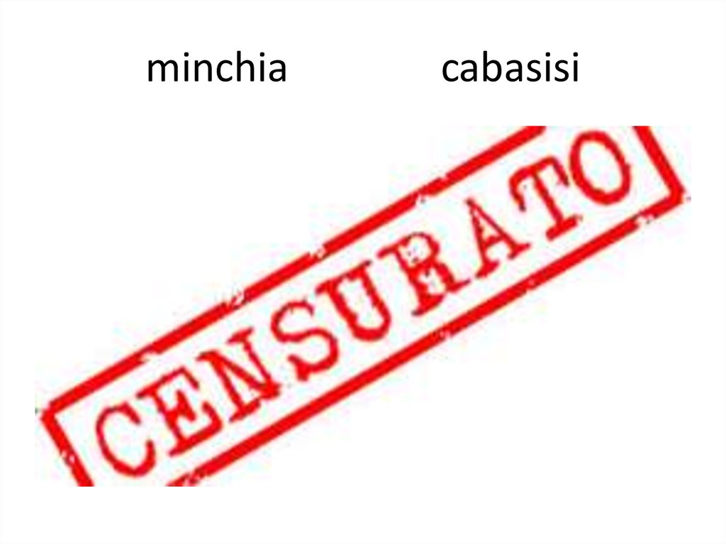 minchia cabasisi