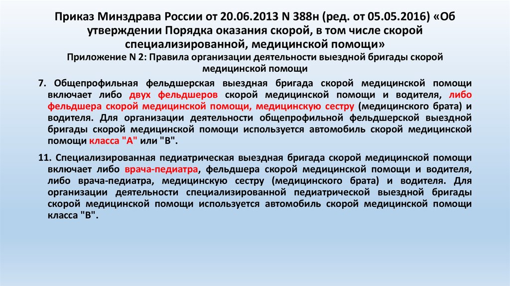 Проекты приказов минздрава россии