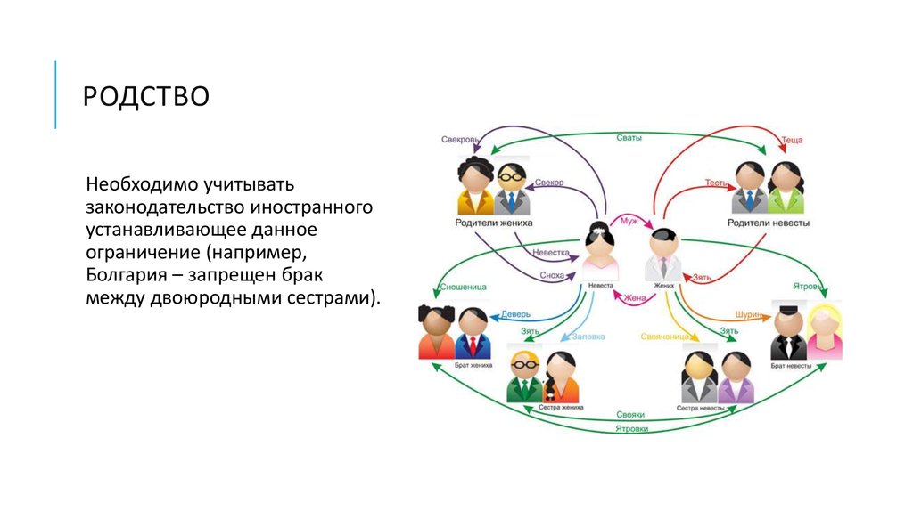 Родство кто кому кем приходится схема полная