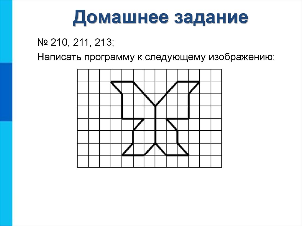 Паскаль абс чертежник рисунки с командами