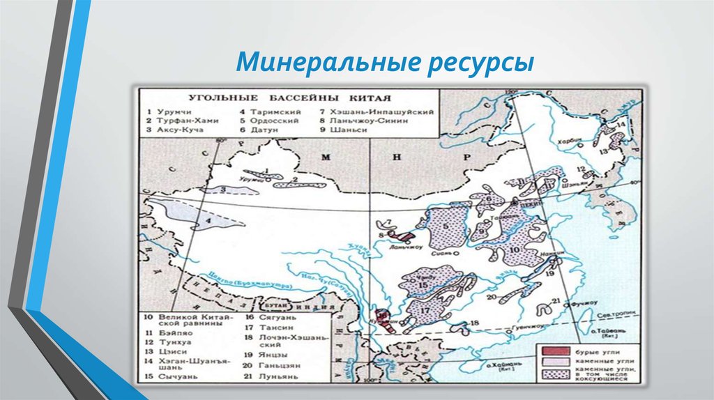 Минеральные ресурсы китая