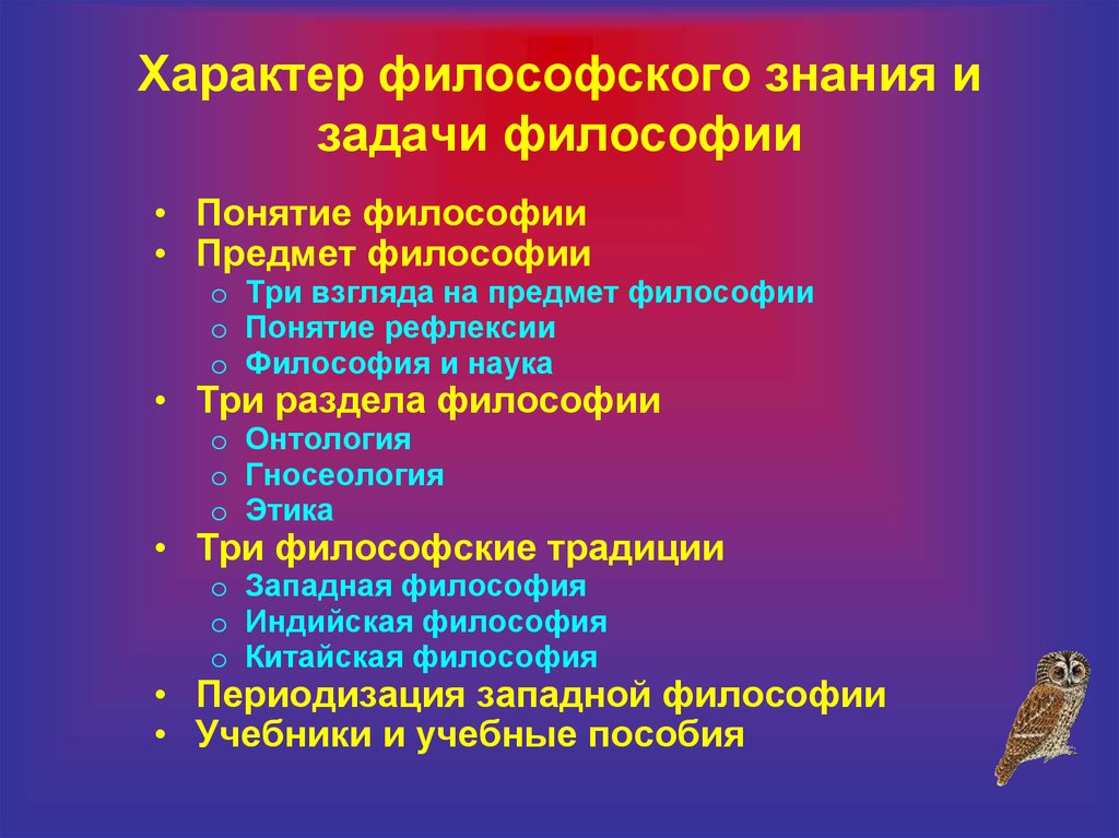 Характер философия