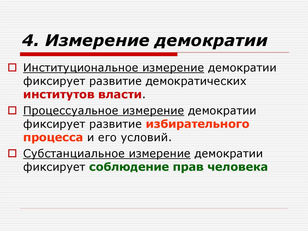 Возможности демократии