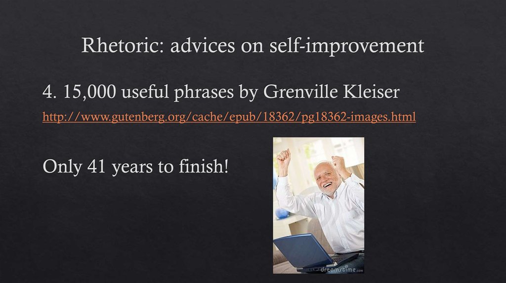 Rhetoric: advices on self-improvement