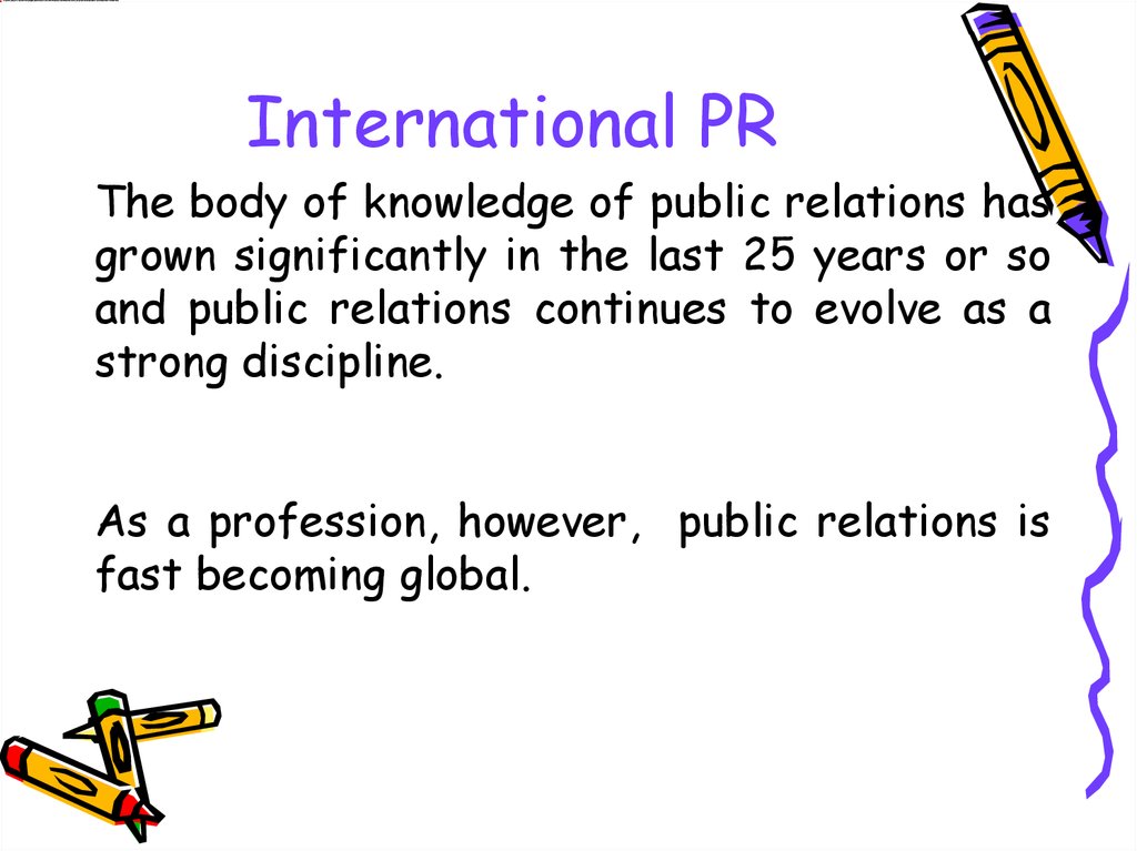 Theoretical Approaches Of International Public Relations Online 