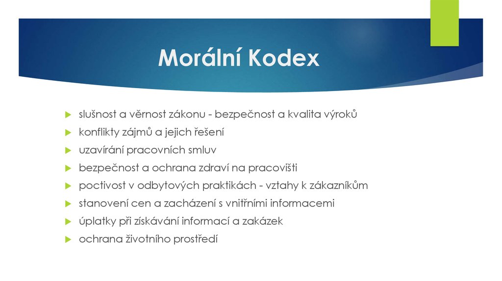 Morální Kodex 