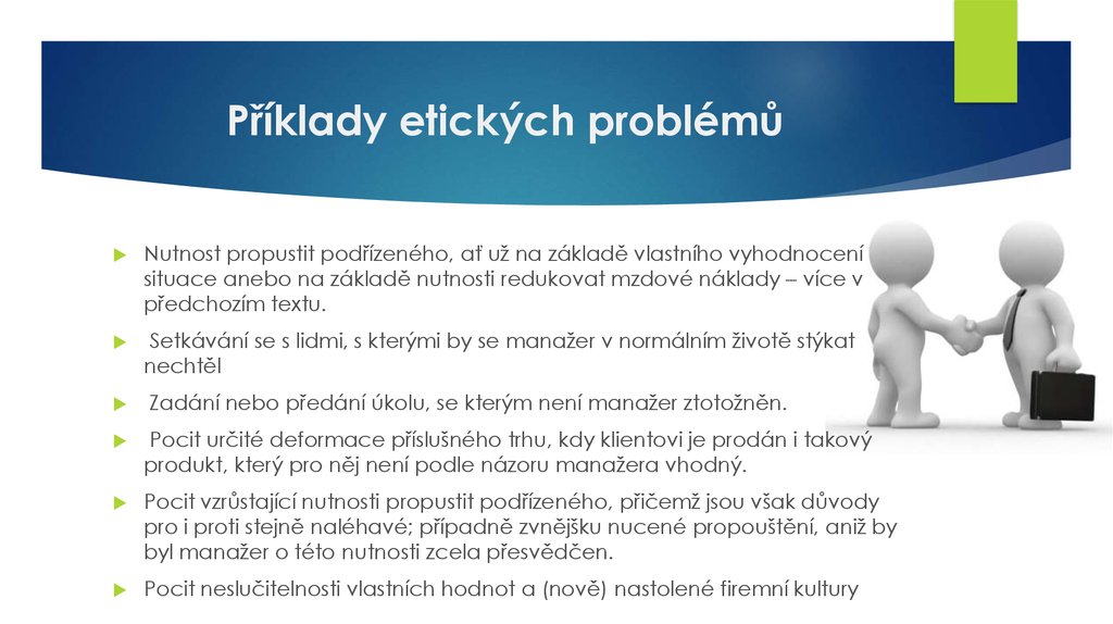 Příklady etických problémů