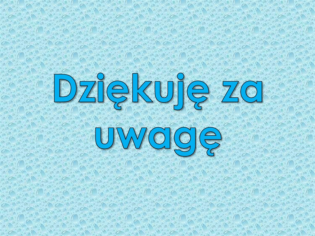 Dziękuję za uwagę