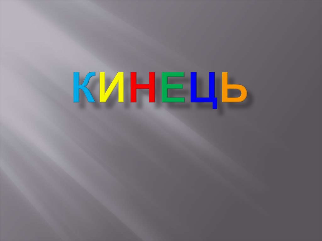 КИНЕЦЬ