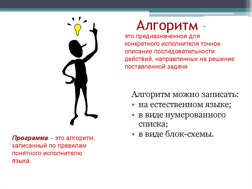 Конкретный исполнитель. Алгоритмом можно считать. Возможный алгоритм действий Хевеши.