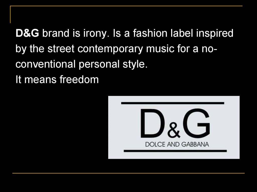 d & g brand